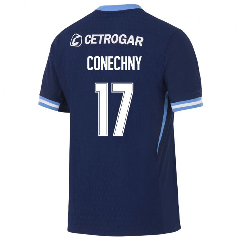 Danxen Bambino Maglia Tomás Conechny #17 Blu Reale Azzurro Chiaro Bianco Kit Gara Away 2026/27 Maglietta