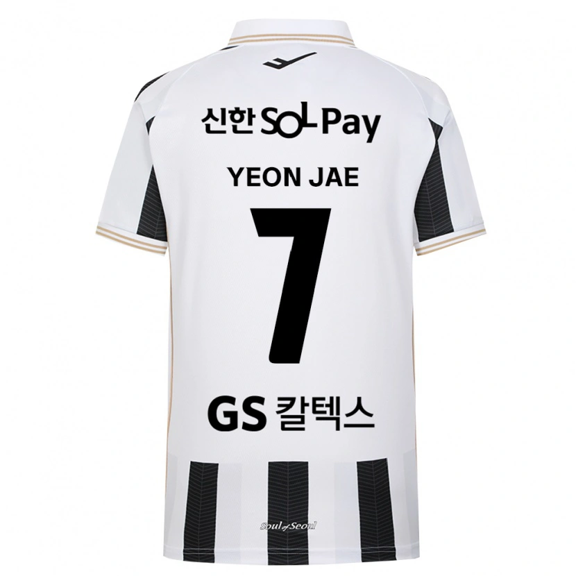 Danxen Bambino Maglia Yeon-Jae Jung #7 Bianco Nero Kit Gara Away 2026/27 Maglietta