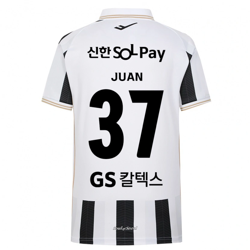 Danxen Bambino Maglia Juan Antonio Ros #37 Bianco Nero Kit Gara Away 2026/27 Maglietta