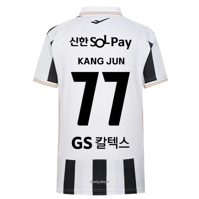 Danxen Bambino Maglia Kang-Jun Kim #77 Bianco Nero Kit Gara Away 2026/27 Maglietta