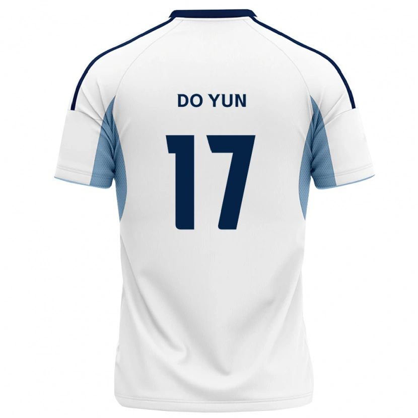 Danxen Bambino Maglia Do-Yun Kwon #17 Blu Reale Bianco Kit Gara Away 2026/27 Maglietta