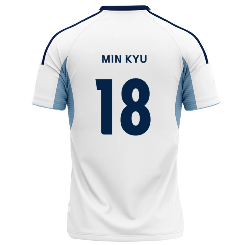 Danxen Bambino Maglia Min-Kyu Joo #18 Blu Reale Bianco Kit Gara Away 2026/27 Maglietta