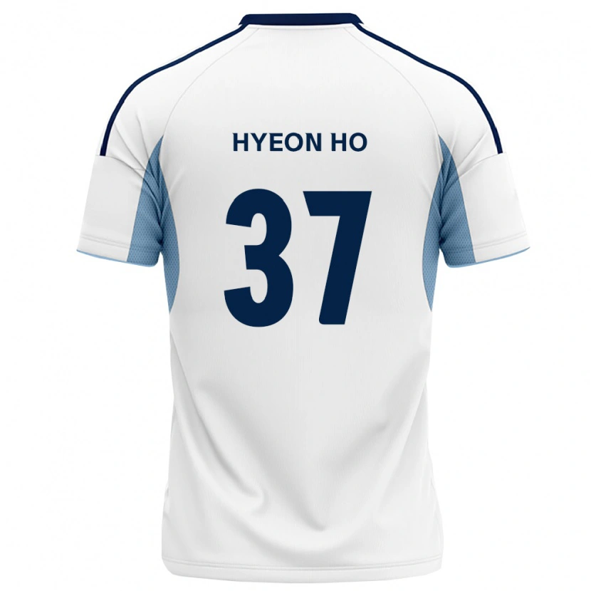 Danxen Bambino Maglia Hyeon-Ho Moon #37 Blu Reale Bianco Kit Gara Away 2026/27 Maglietta