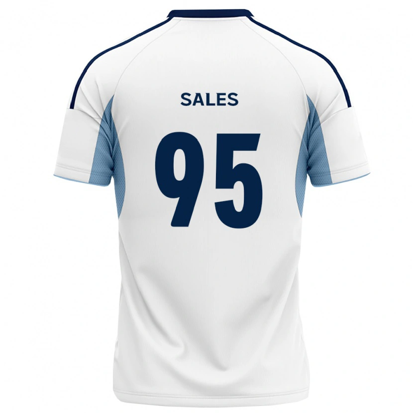 Danxen Bambino Maglia Matheus Sales #95 Blu Reale Bianco Kit Gara Away 2026/27 Maglietta