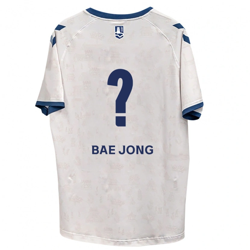 Danxen Bambino Maglia Bae-Jong Park #0 Blu Reale Bianco Kit Gara Away 2026/27 Maglietta