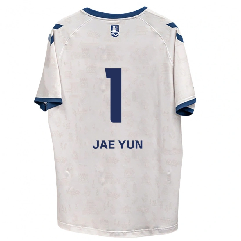 Danxen Bambino Maglia Jae-Yun Hwang #1 Blu Reale Bianco Kit Gara Away 2026/27 Maglietta