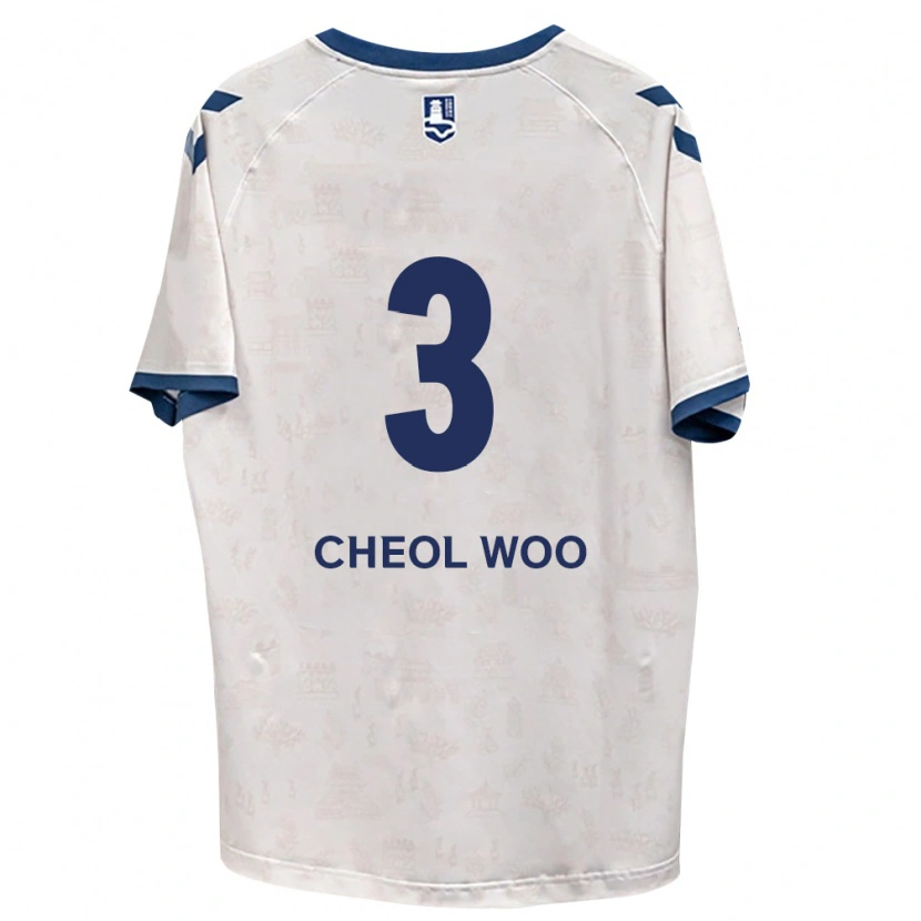 Danxen Bambino Maglia Cheol-Woo Park #3 Blu Reale Bianco Kit Gara Away 2026/27 Maglietta