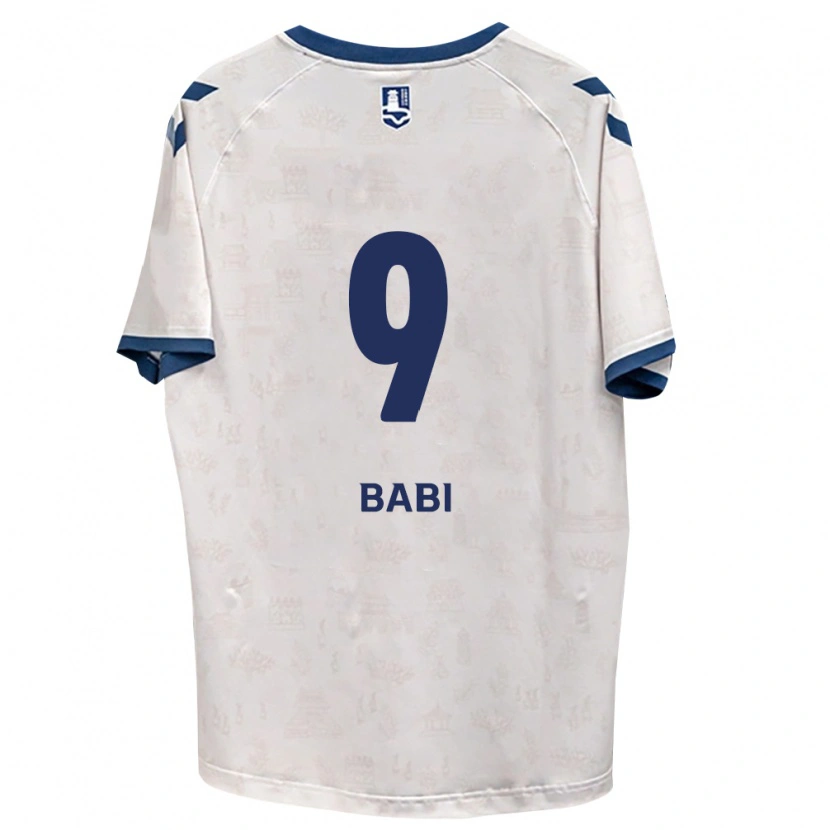 Danxen Bambino Maglia Matheus Babi #9 Blu Reale Bianco Kit Gara Away 2026/27 Maglietta
