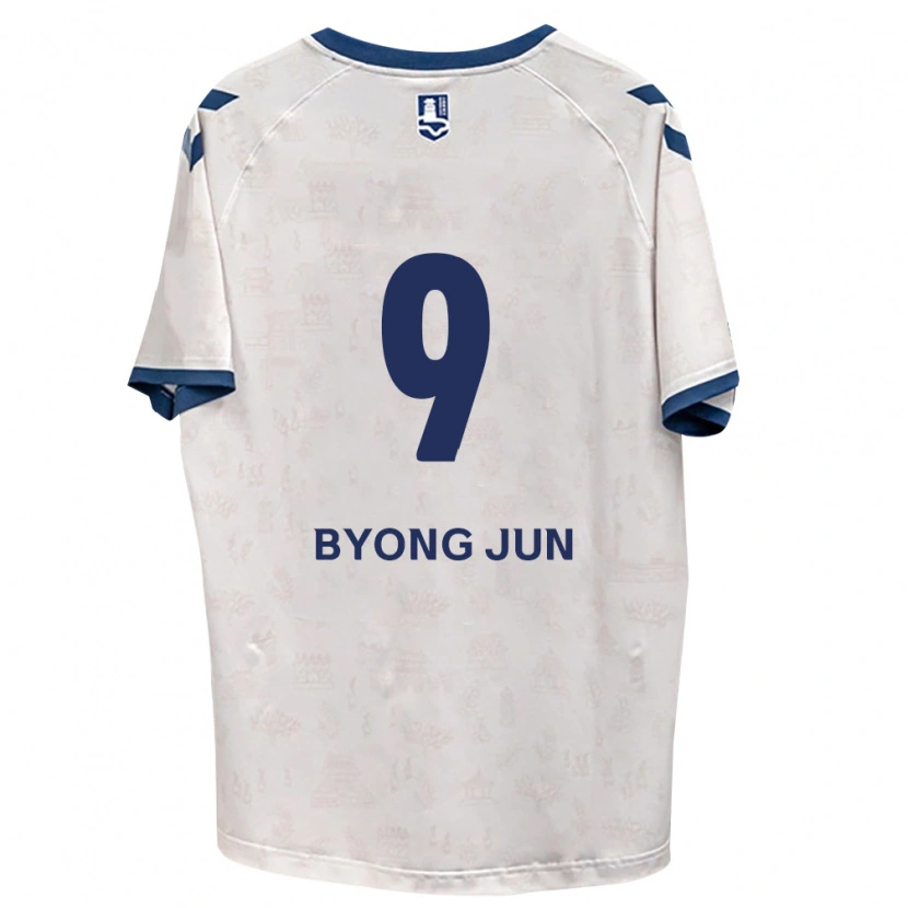 Danxen Bambino Maglia Byong-Jun An #9 Blu Reale Bianco Kit Gara Away 2026/27 Maglietta