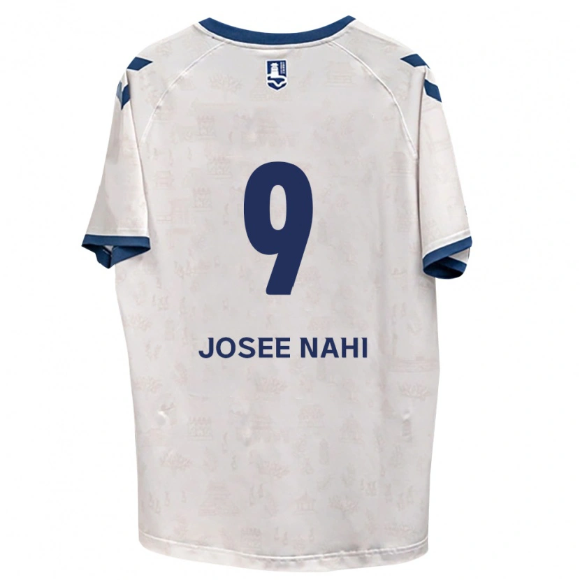 Danxen Bambino Maglia Josée Nahi #9 Blu Reale Bianco Kit Gara Away 2026/27 Maglietta