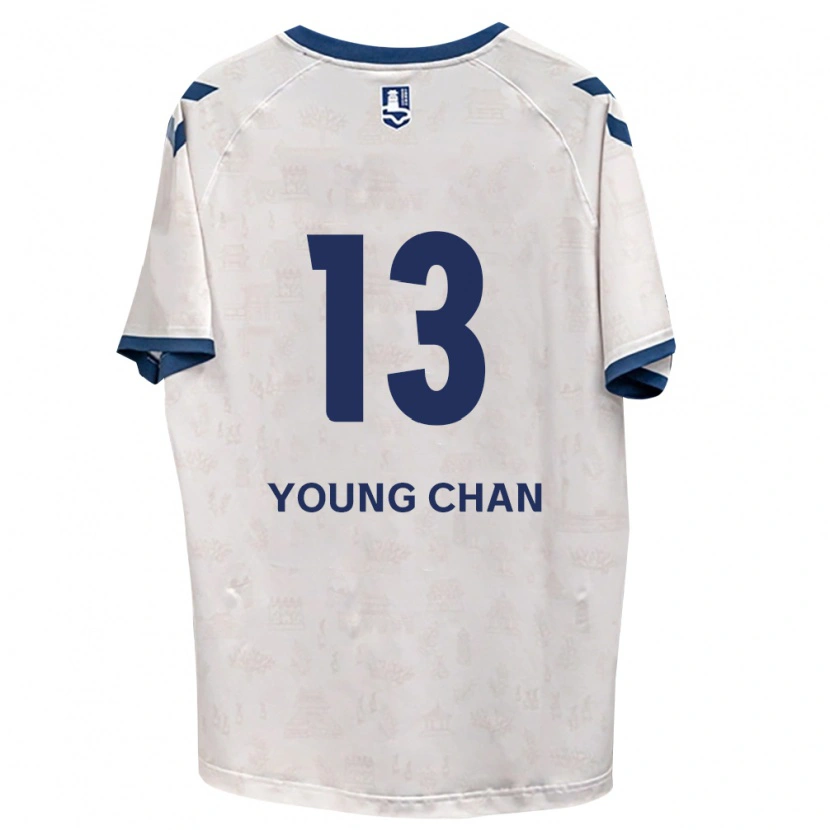 Danxen Bambino Maglia Young-Chan Ham #13 Blu Reale Bianco Kit Gara Away 2026/27 Maglietta