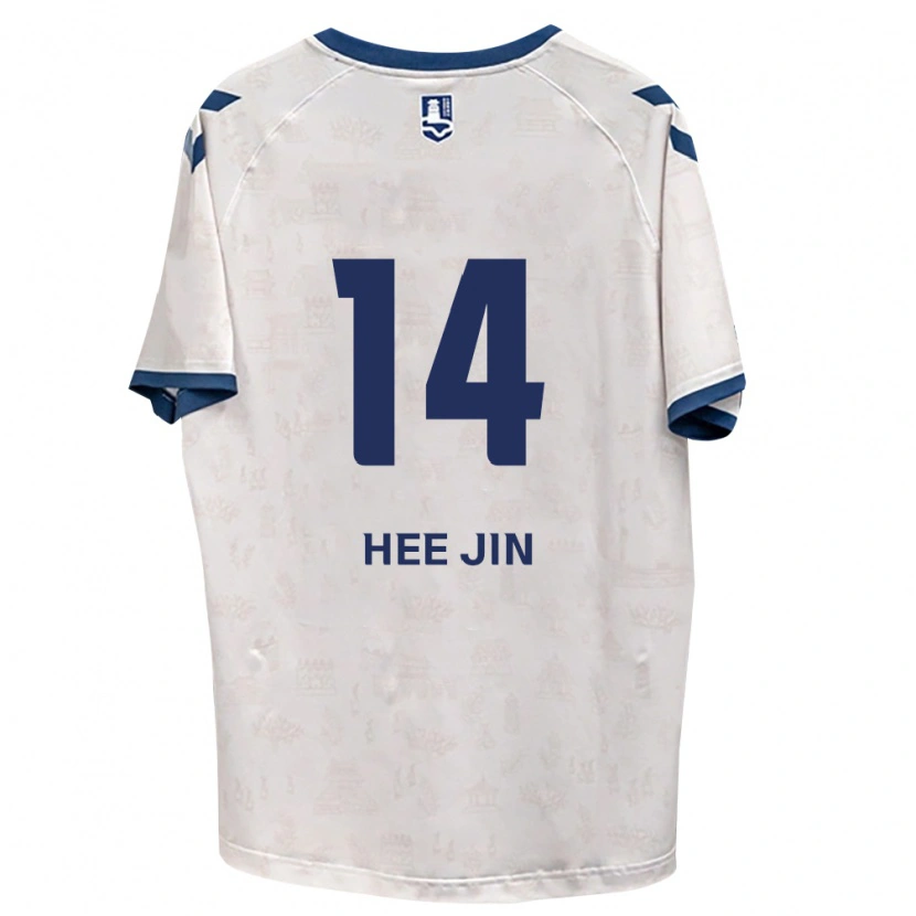 Danxen Bambino Maglia Hee-Jin Eo #14 Blu Reale Bianco Kit Gara Away 2026/27 Maglietta