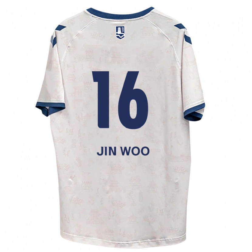 Danxen Bambino Maglia Jin-Woo Jo #16 Blu Reale Bianco Kit Gara Away 2026/27 Maglietta