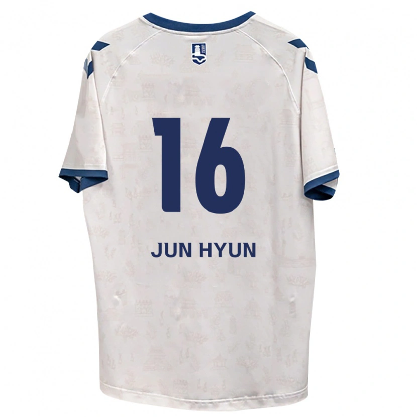 Danxen Bambino Maglia Jun-Hyun Jo #16 Blu Reale Bianco Kit Gara Away 2026/27 Maglietta