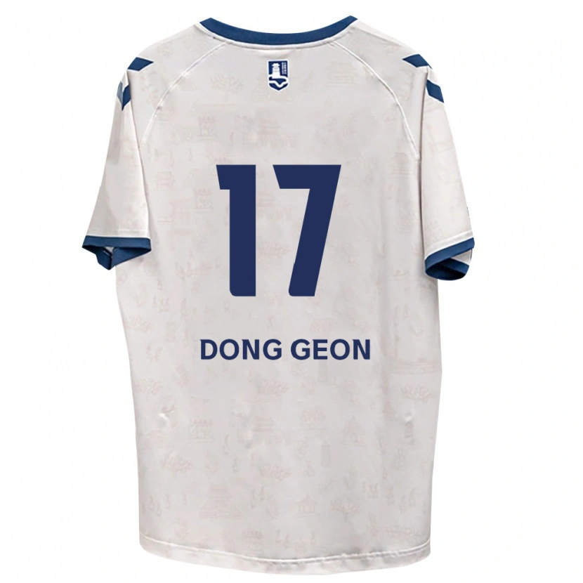 Danxen Bambino Maglia Dong-Geon No #17 Blu Reale Bianco Kit Gara Away 2026/27 Maglietta