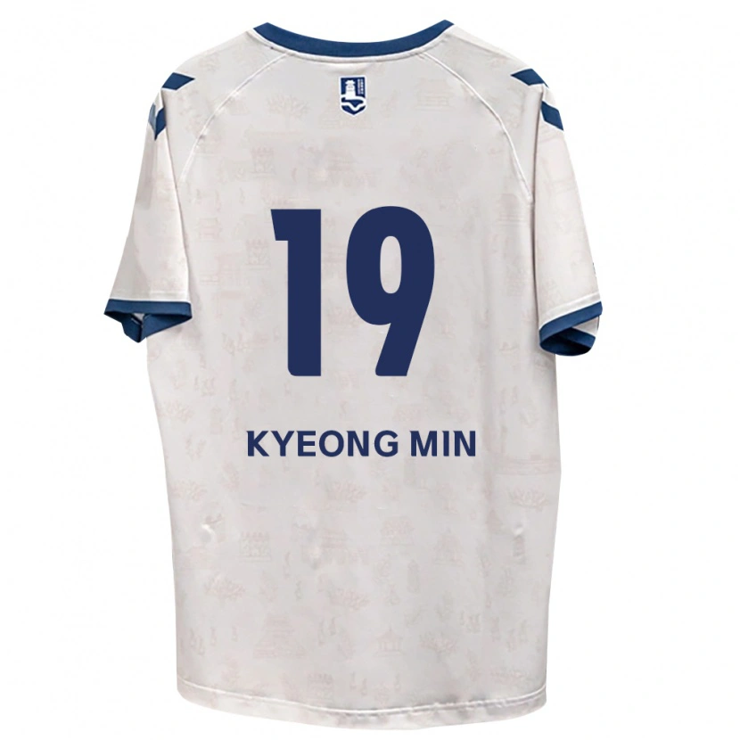 Danxen Bambino Maglia Kyeong-Min Kim #19 Blu Reale Bianco Kit Gara Away 2026/27 Maglietta