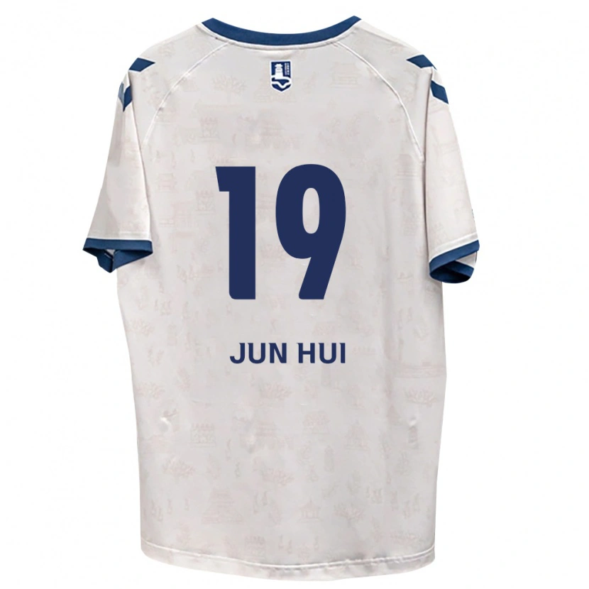 Danxen Bambino Maglia Jun-Hui Park #19 Blu Reale Bianco Kit Gara Away 2026/27 Maglietta