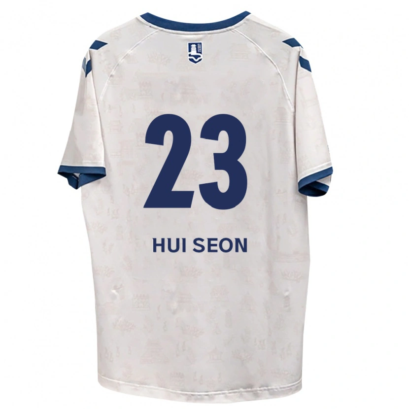 Danxen Bambino Maglia Hui-Seon Kwon #23 Blu Reale Bianco Kit Gara Away 2026/27 Maglietta