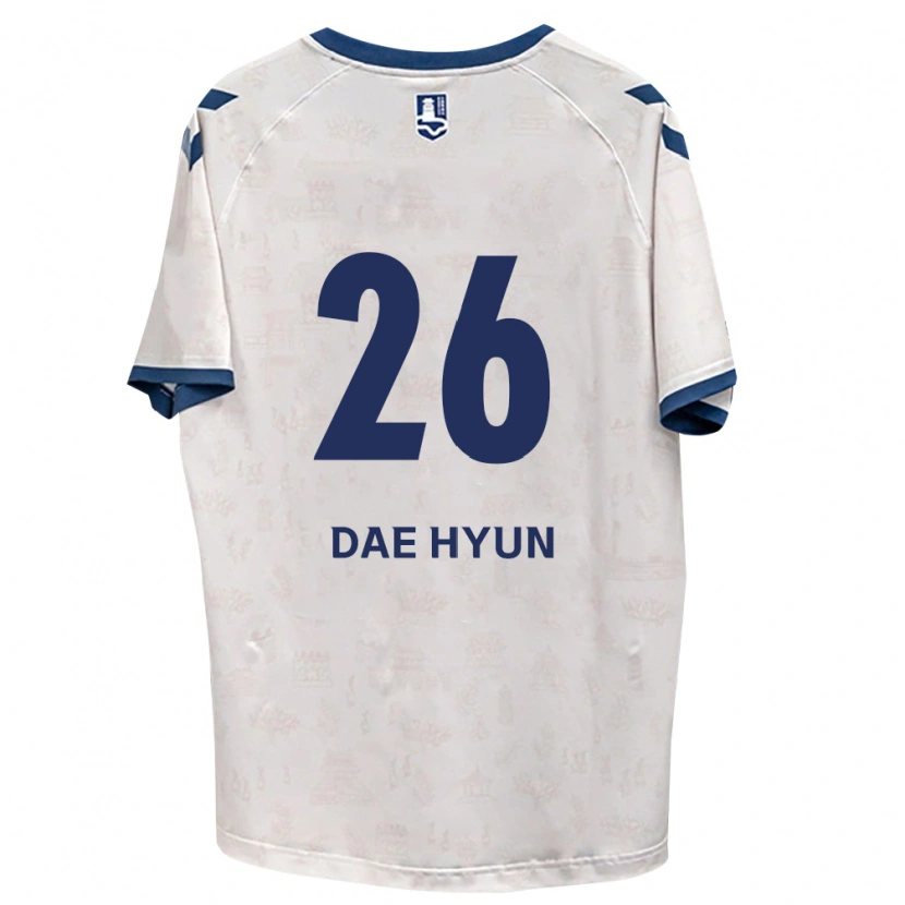 Danxen Bambino Maglia Dae-Hyun Kim #26 Blu Reale Bianco Kit Gara Away 2026/27 Maglietta