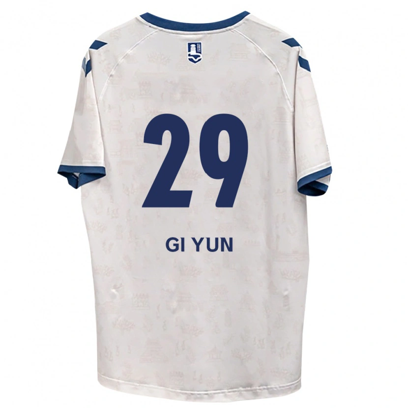 Danxen Bambino Maglia Gi-Yun Choi #29 Blu Reale Bianco Kit Gara Away 2026/27 Maglietta