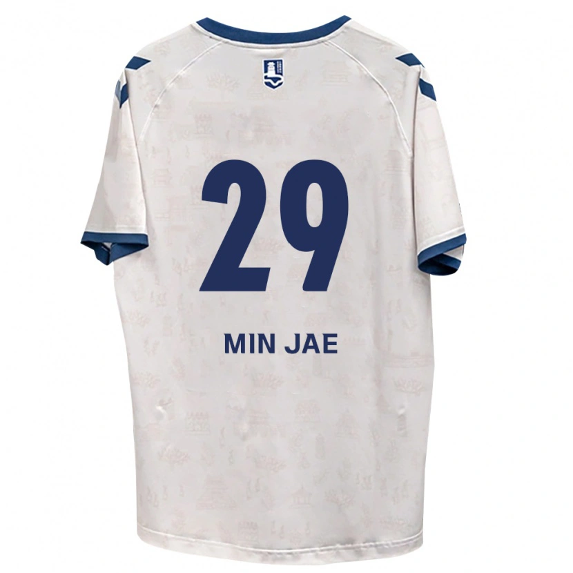 Danxen Bambino Maglia Min-Jae Kang #29 Blu Reale Bianco Kit Gara Away 2026/27 Maglietta