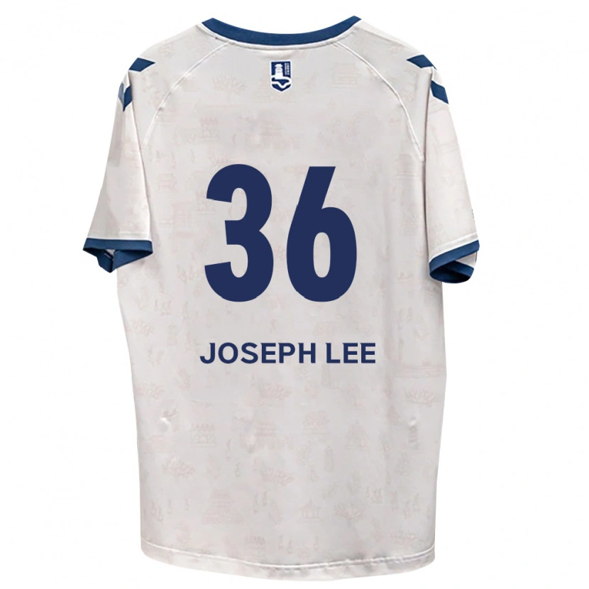Danxen Bambino Maglia Joseph Lee #36 Blu Reale Bianco Kit Gara Away 2026/27 Maglietta