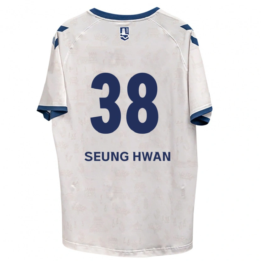 Danxen Bambino Maglia Seung-Hwan Baek #38 Blu Reale Bianco Kit Gara Away 2026/27 Maglietta