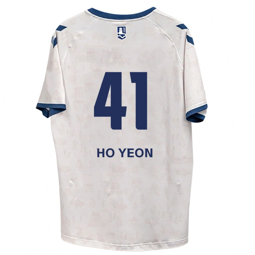Danxen Bambino Maglia Ho-Yeon Joo #41 Blu Reale Bianco Kit Gara Away 2026/27 Maglietta