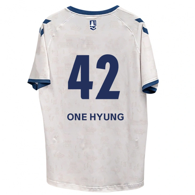 Danxen Bambino Maglia One-Hyung Kim #42 Blu Reale Bianco Kit Gara Away 2026/27 Maglietta