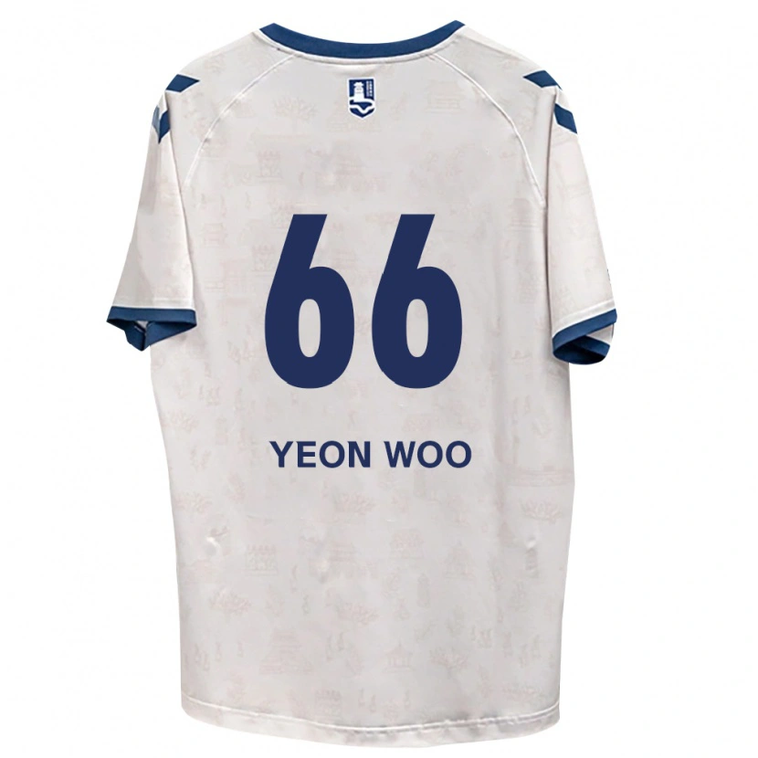 Danxen Bambino Maglia Yeon-Woo Jang #66 Blu Reale Bianco Kit Gara Away 2026/27 Maglietta