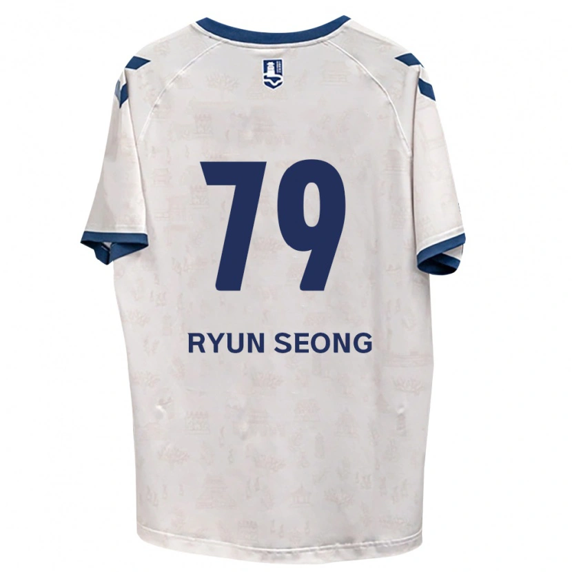 Danxen Bambino Maglia Ryun-Seong Choe #79 Blu Reale Bianco Kit Gara Away 2026/27 Maglietta