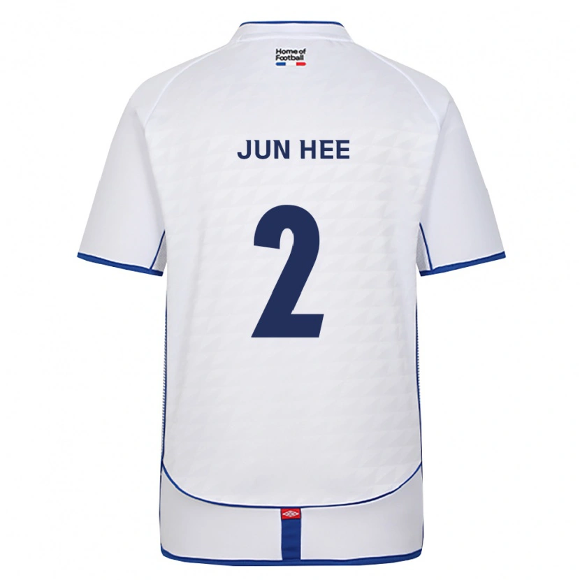 Danxen Bambino Maglia Jun-Hee Park #2 Nero Bianco Rosso Kit Gara Away 2026/27 Maglietta