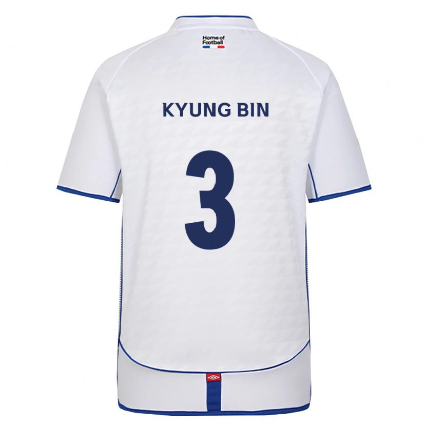 Danxen Bambino Maglia Kyung-Bin Mo #3 Nero Bianco Rosso Kit Gara Away 2026/27 Maglietta