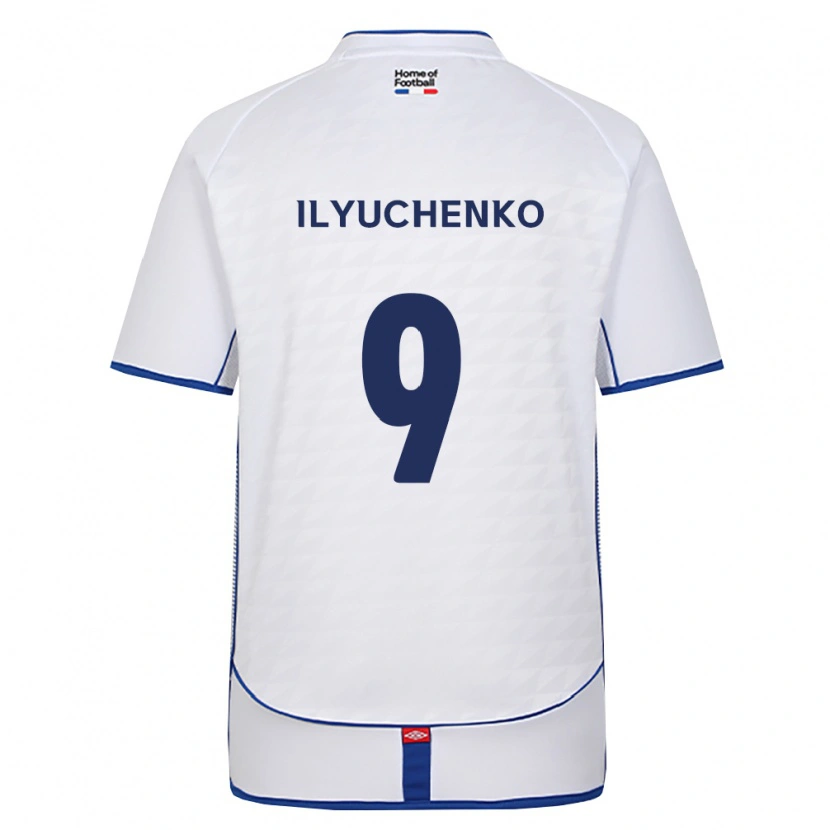 Danxen Bambino Maglia Stanislav Ilyuchenko #9 Nero Bianco Rosso Kit Gara Away 2026/27 Maglietta