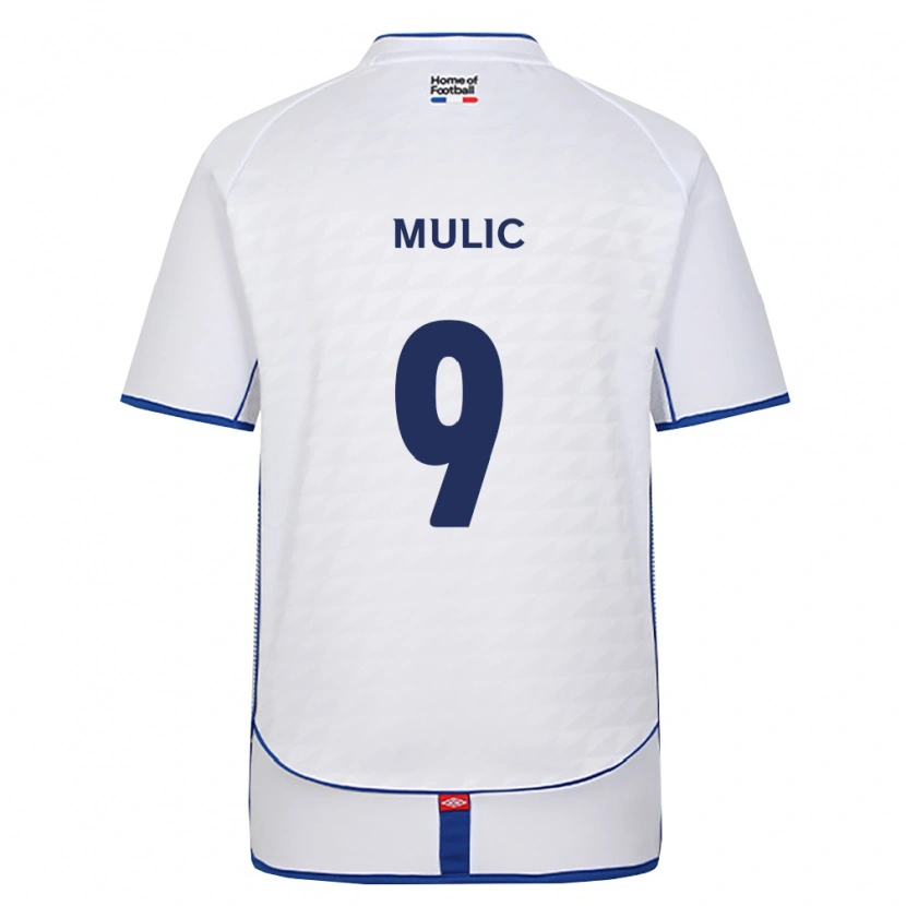 Danxen Bambino Maglia Fejsal Mulic #9 Nero Bianco Rosso Kit Gara Away 2026/27 Maglietta