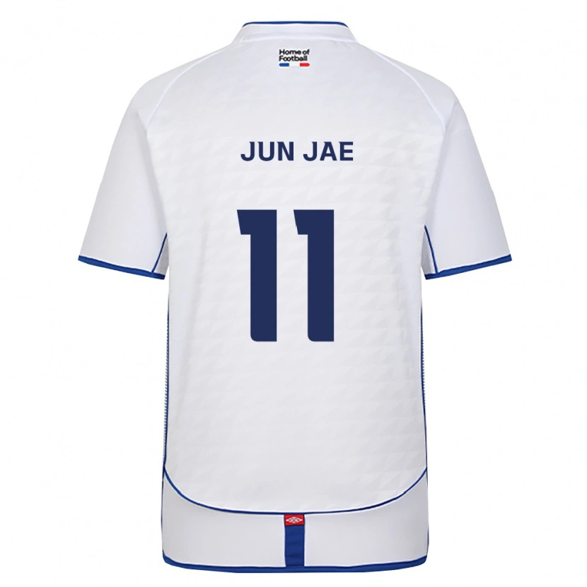 Danxen Bambino Maglia Jun-Jae Lee #11 Nero Bianco Rosso Kit Gara Away 2026/27 Maglietta