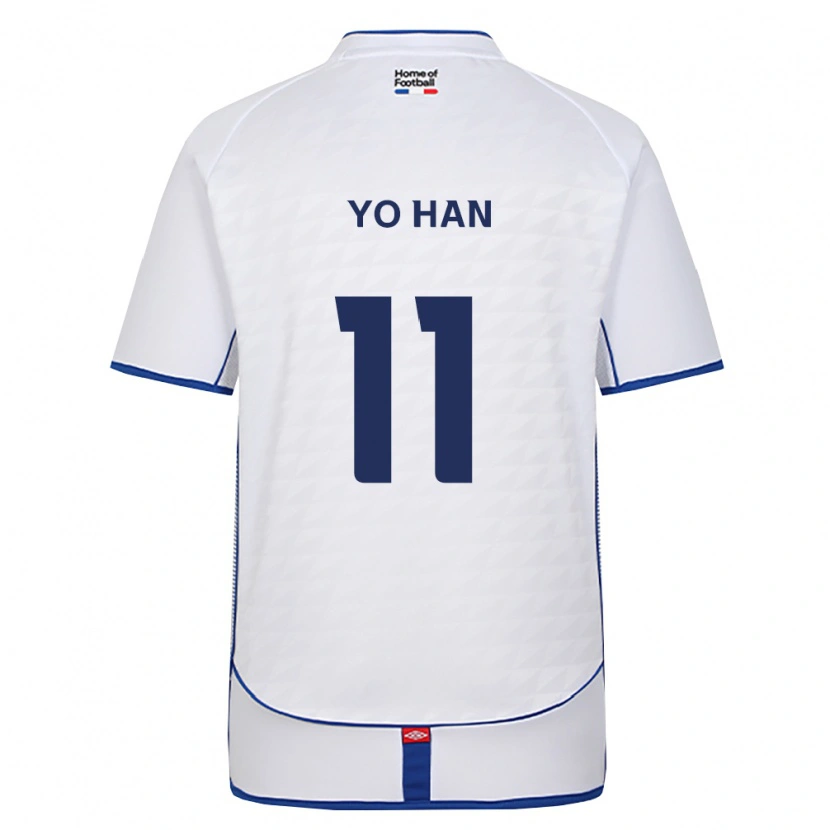 Danxen Bambino Maglia Yo-Han Jang #11 Nero Bianco Rosso Kit Gara Away 2026/27 Maglietta