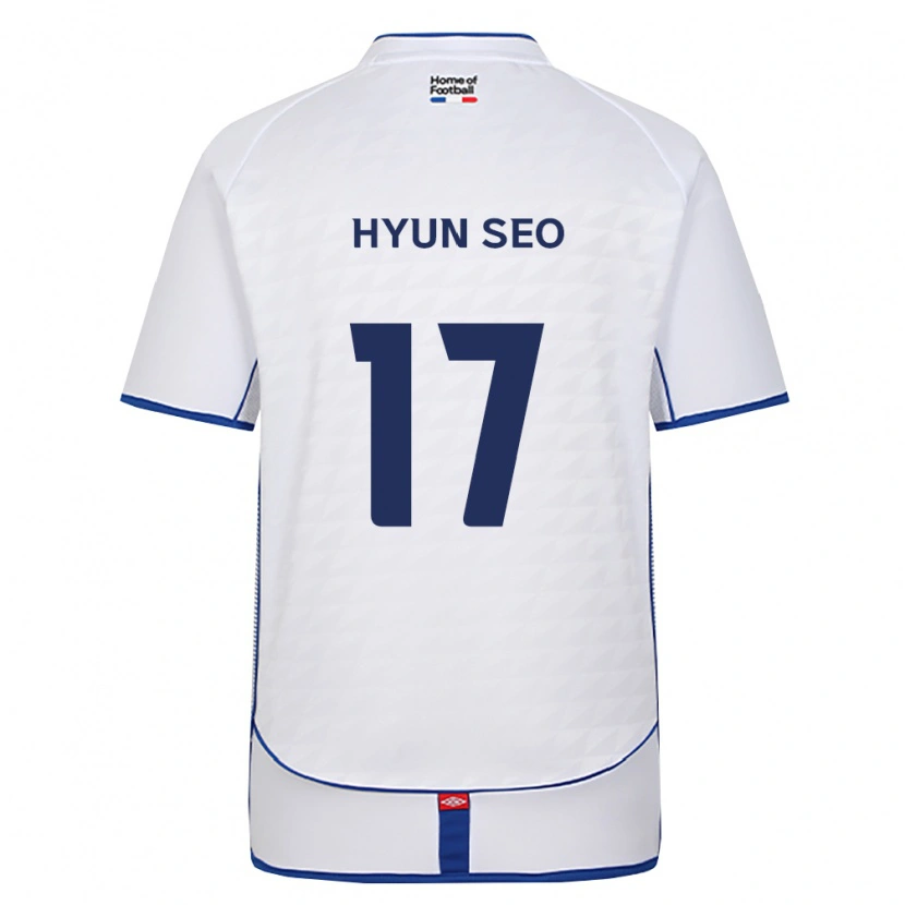 Danxen Bambino Maglia Hyun-Seo Lee #17 Nero Bianco Rosso Kit Gara Away 2026/27 Maglietta