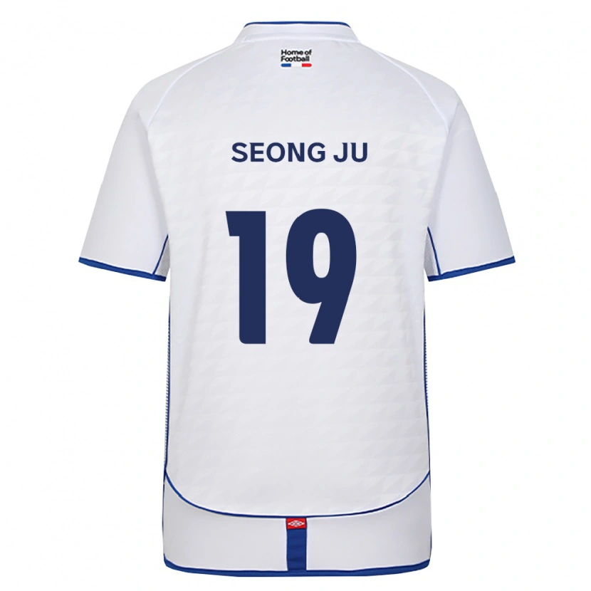 Danxen Bambino Maglia Seong-Ju Kim #19 Nero Bianco Rosso Kit Gara Away 2026/27 Maglietta