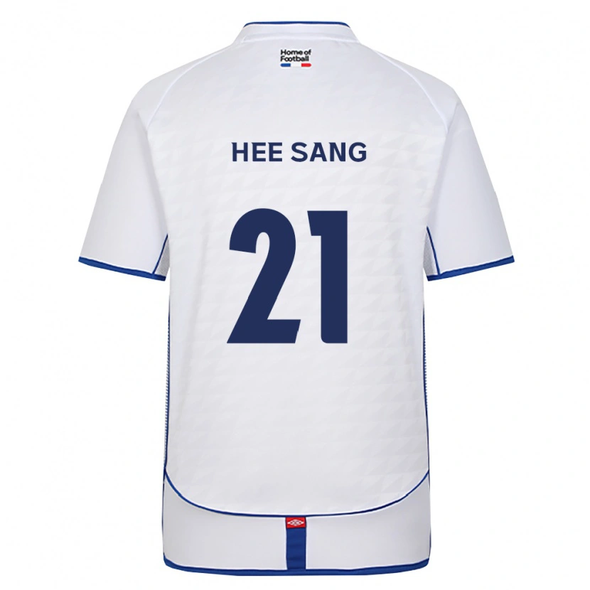 Danxen Bambino Maglia Hee-Sang Bang #21 Nero Bianco Rosso Kit Gara Away 2026/27 Maglietta