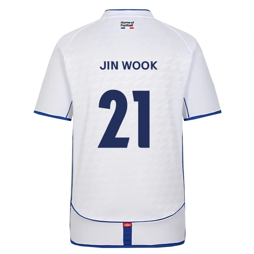 Danxen Bambino Maglia Jin-Wook Yoo #21 Nero Bianco Rosso Kit Gara Away 2026/27 Maglietta