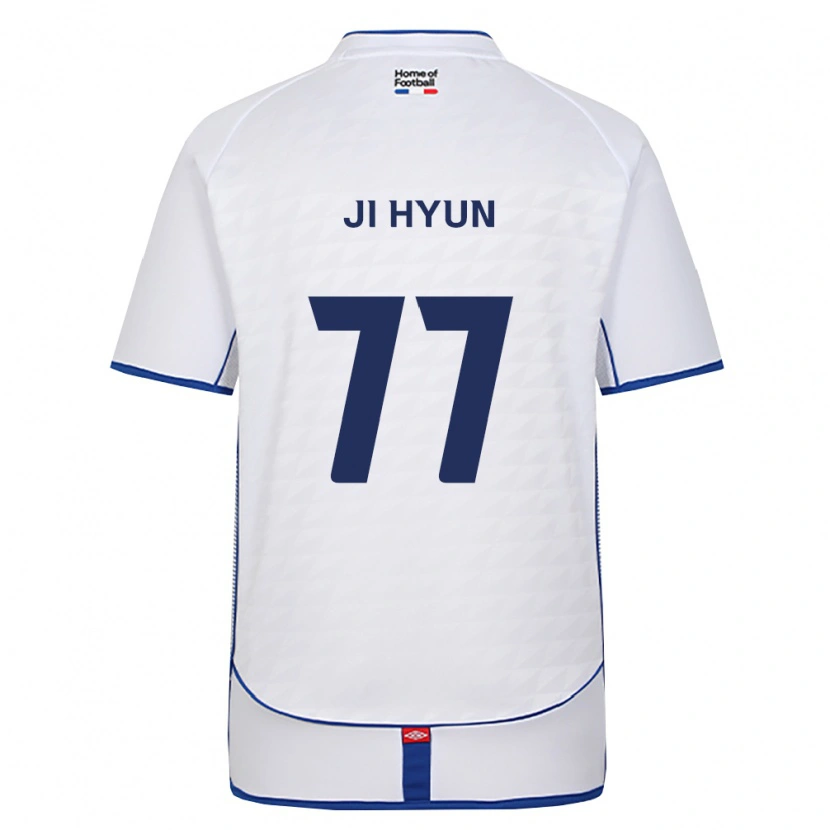 Danxen Bambino Maglia Ji-Hyun Kim #77 Nero Bianco Rosso Kit Gara Away 2026/27 Maglietta