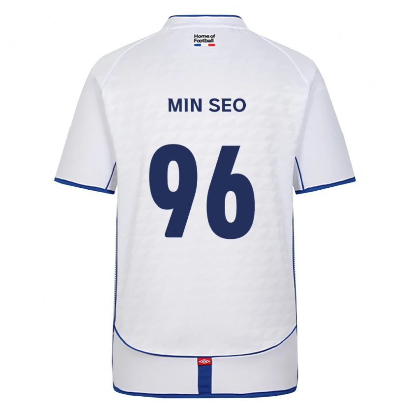 Danxen Bambino Maglia Min-Seo Koo #96 Nero Bianco Rosso Kit Gara Away 2026/27 Maglietta