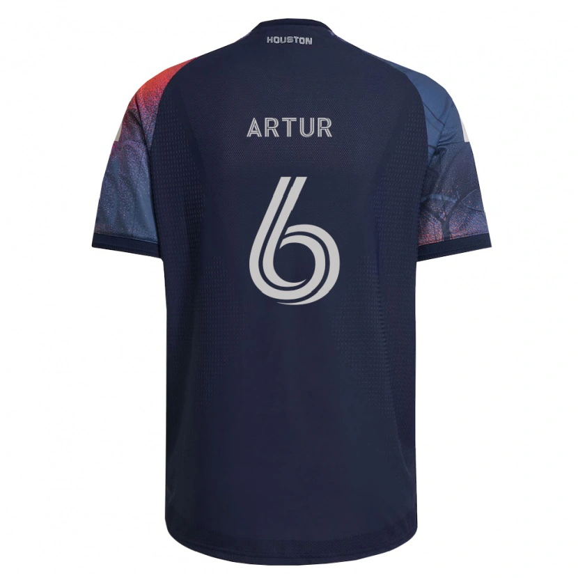 Danxen Bambino Maglia José Artur De Lima Júnior #6 Blu Scuro Bianco Arancio Kit Gara Away 2026/27 Maglietta