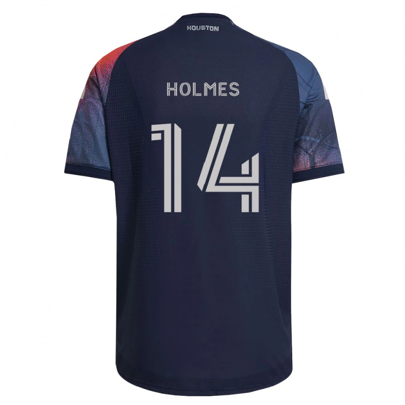 Danxen Bambino Maglia Duane Holmes #14 Blu Scuro Bianco Arancio Kit Gara Away 2026/27 Maglietta