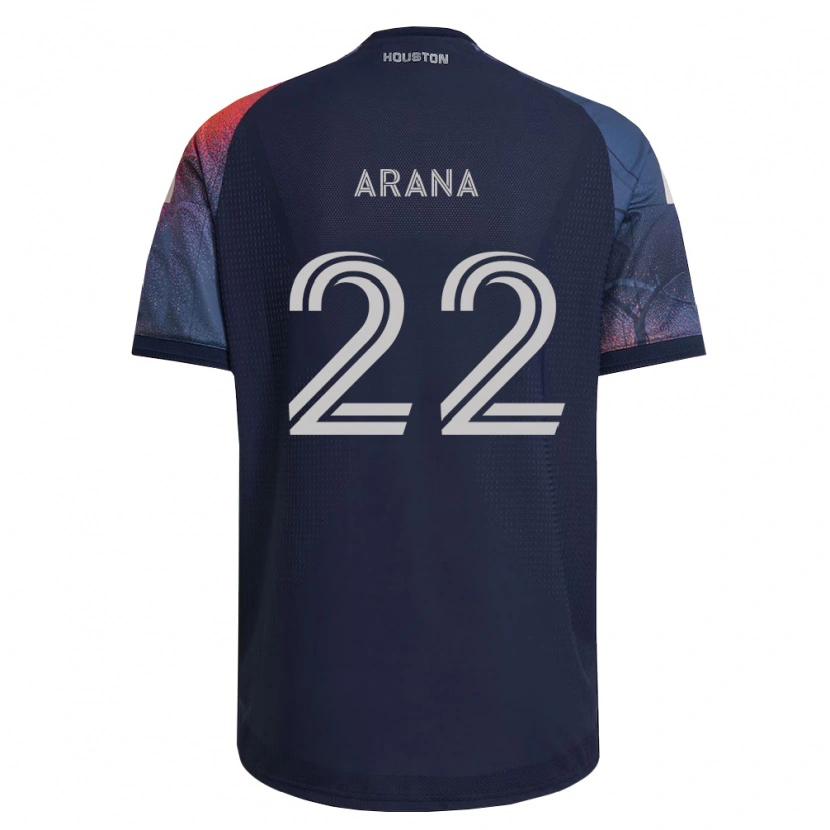 Danxen Bambino Maglia Matthew Arana #22 Blu Scuro Bianco Arancio Kit Gara Away 2026/27 Maglietta