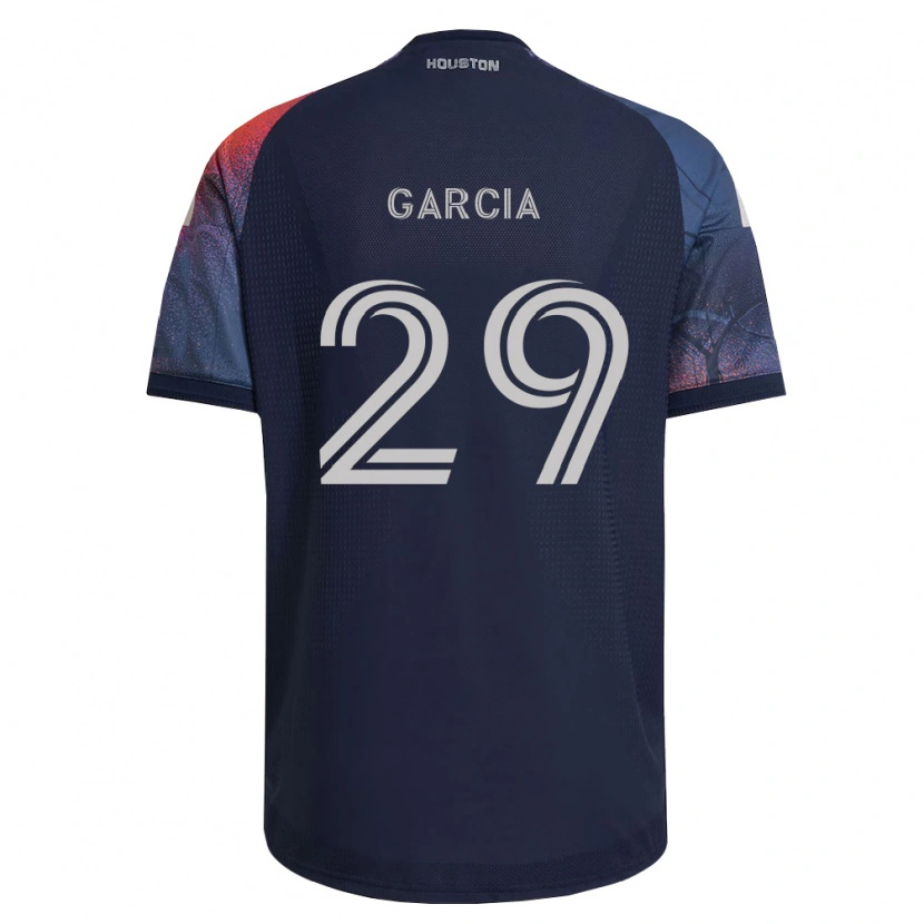 Danxen Bambino Maglia David Garcia #29 Blu Scuro Bianco Arancio Kit Gara Away 2026/27 Maglietta