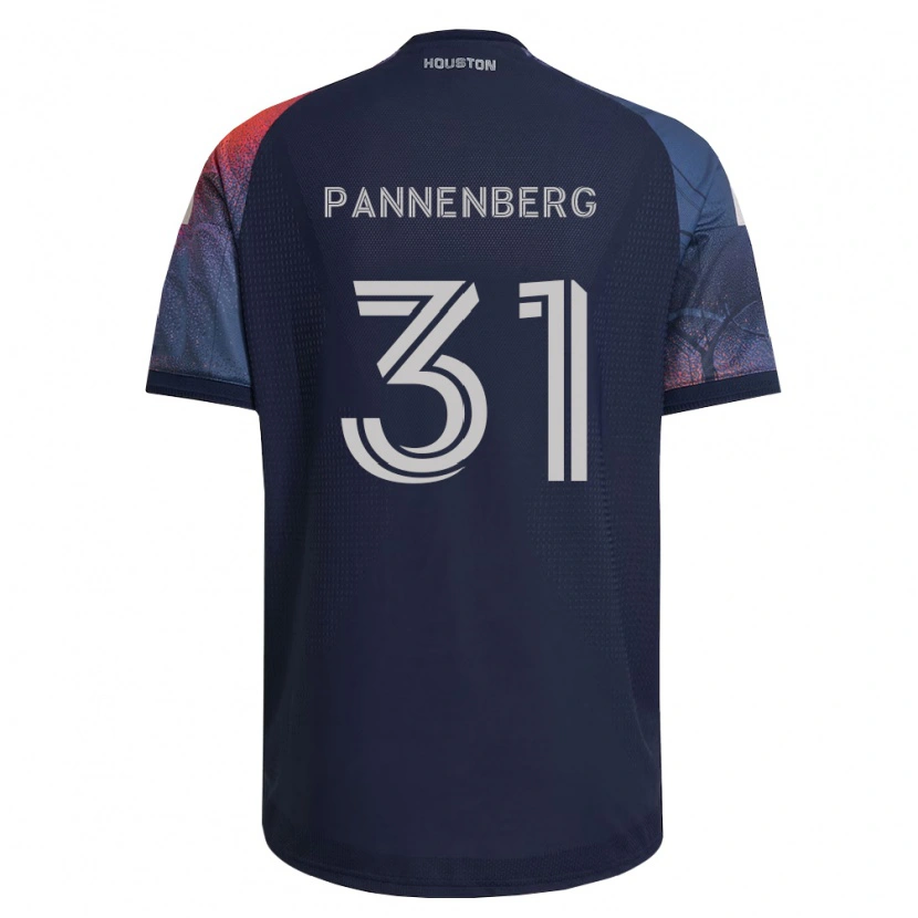 Danxen Bambino Maglia Andrew Pannenberg #31 Blu Scuro Bianco Arancio Kit Gara Away 2026/27 Maglietta