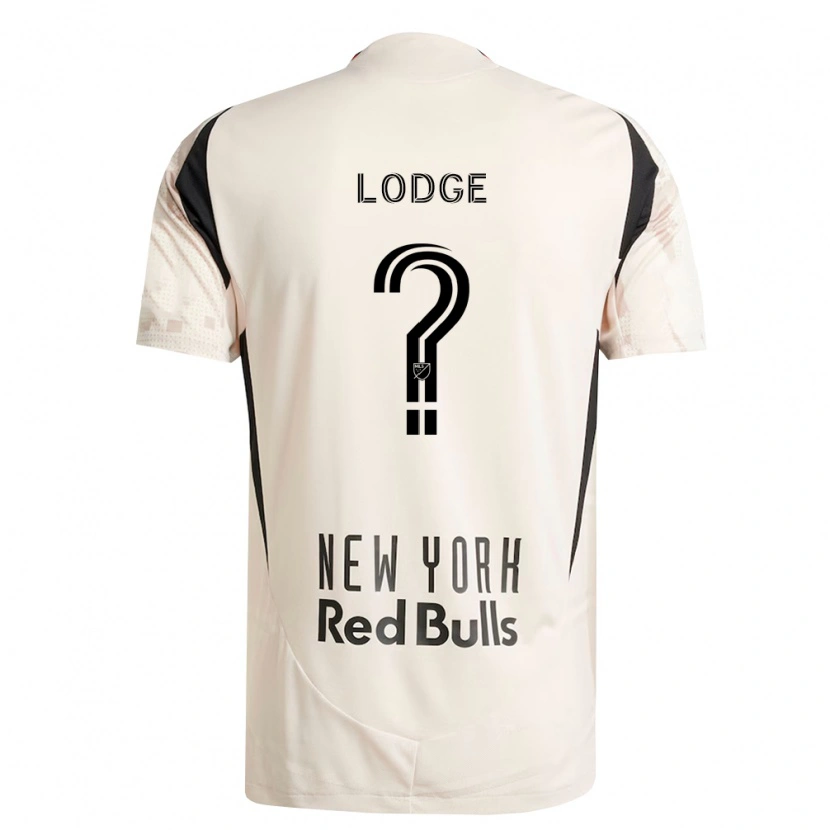 Danxen Bambino Maglia Eric Lodge #0 Bianco Sporco Rosso Nero Kit Gara Away 2026/27 Maglietta