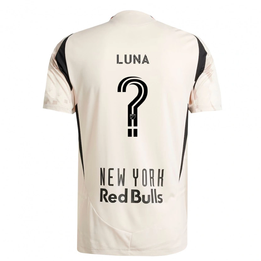 Danxen Bambino Maglia Erick Luna #0 Bianco Sporco Rosso Nero Kit Gara Away 2026/27 Maglietta